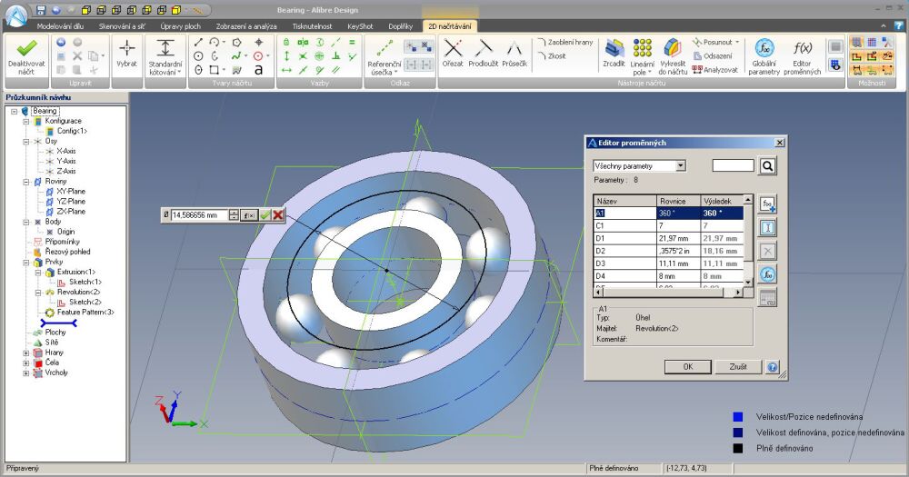 Alibre Design - parametrick modelovanie