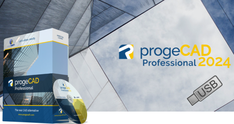 progeCAD Professional 2024 - USB prenosná licencia