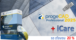 progeCAD Professional 2025 - USB prenosn licencia + iCare