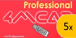 5x 4MCAD PRO 24 USB SK/EN + up na 25