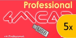 5x 4MCAD PRO 24 USB SK/EN