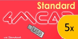 5x 4MCAD Standard 24 USB SK/EN + up na 25