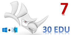 Rhino 7 CZ/EN Win/MAC Lab Kit (30 licenci)